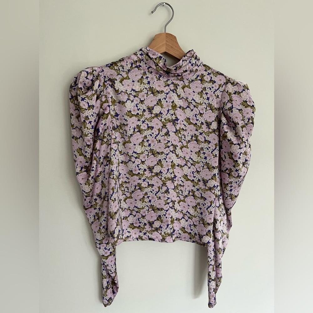 Zara floral print blouse